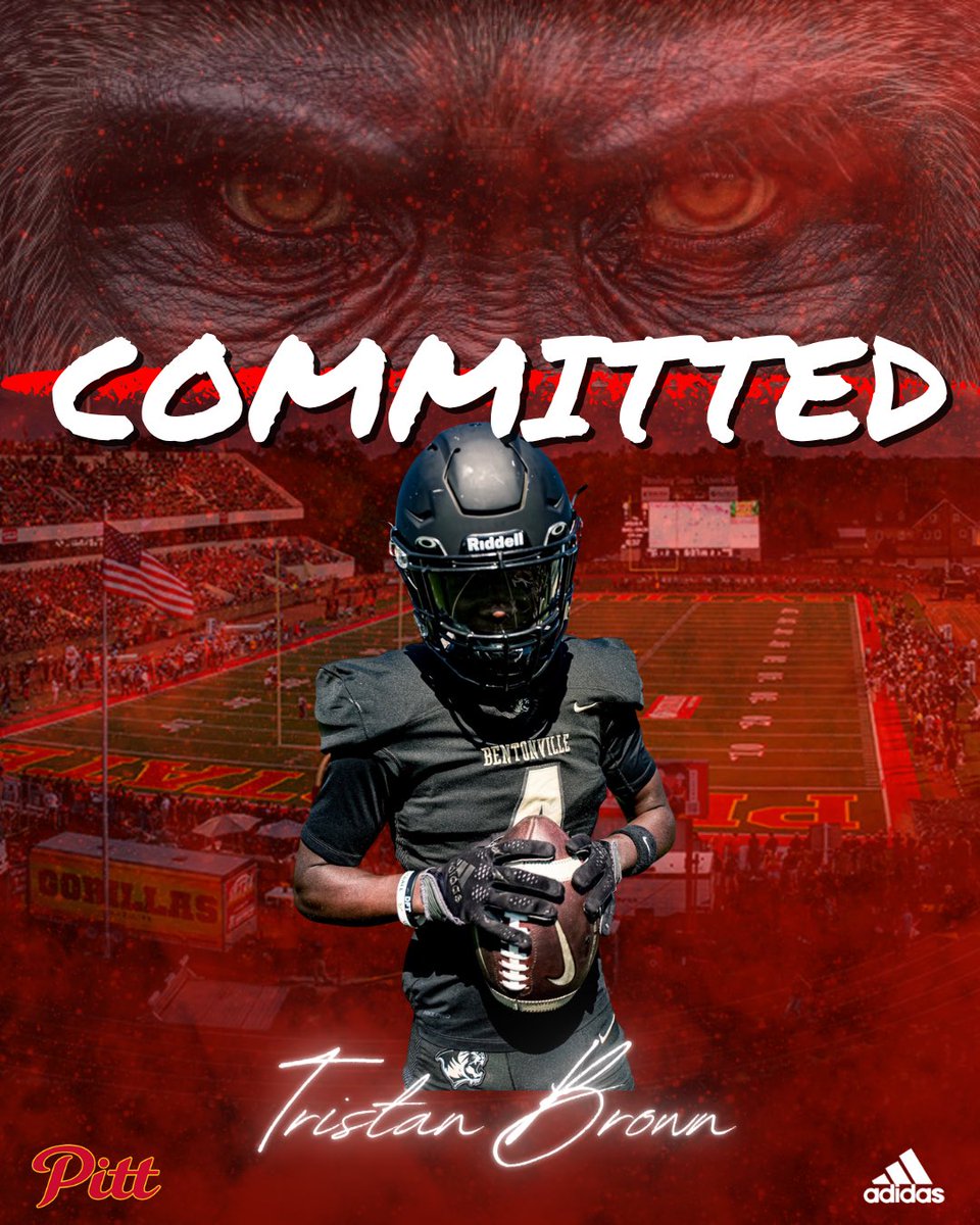 Tristan Brown (@4ktristan) on Twitter photo Blessed to announce my commitment to
Pittsburg state university!🔴🟡🦍
#GorillaNation #Gorillafb
<a href="/CoachJGrant/">Jody Grant</a> <a href="/BvilleFB/">Bentonville Football</a>
<a href="/Coach_BPerkins/">Brandon Perkins</a> Blessed to announce my commitment to
Pittsburg state university!🔴🟡🦍
#GorillaNation #Gorillafb
<a href="/CoachJGrant/">Jody Grant</a> <a href="/BvilleFB/">Bentonville Football</a>
<a href="/Coach_BPerkins/">Brandon Perkins</a>