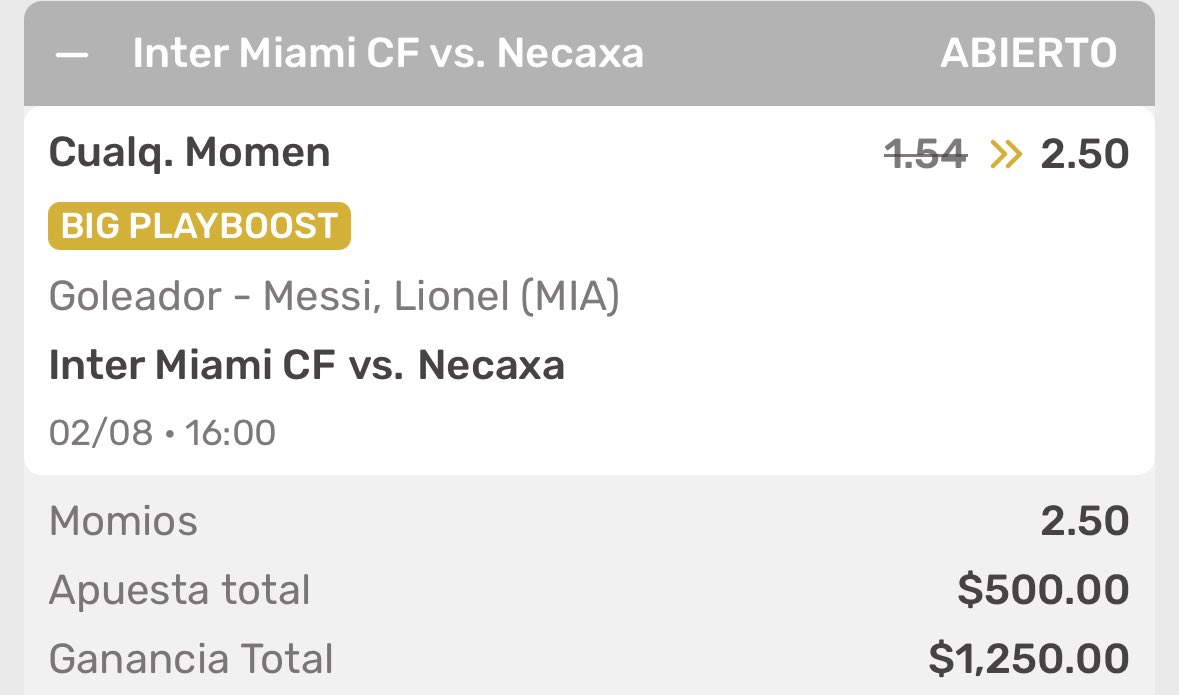 Que dicen. ¿Clava gol Messi el día de hoy?

Veamos...

🎁$1,000 pesos GRATIS al registrarte en bit.ly/regalomil