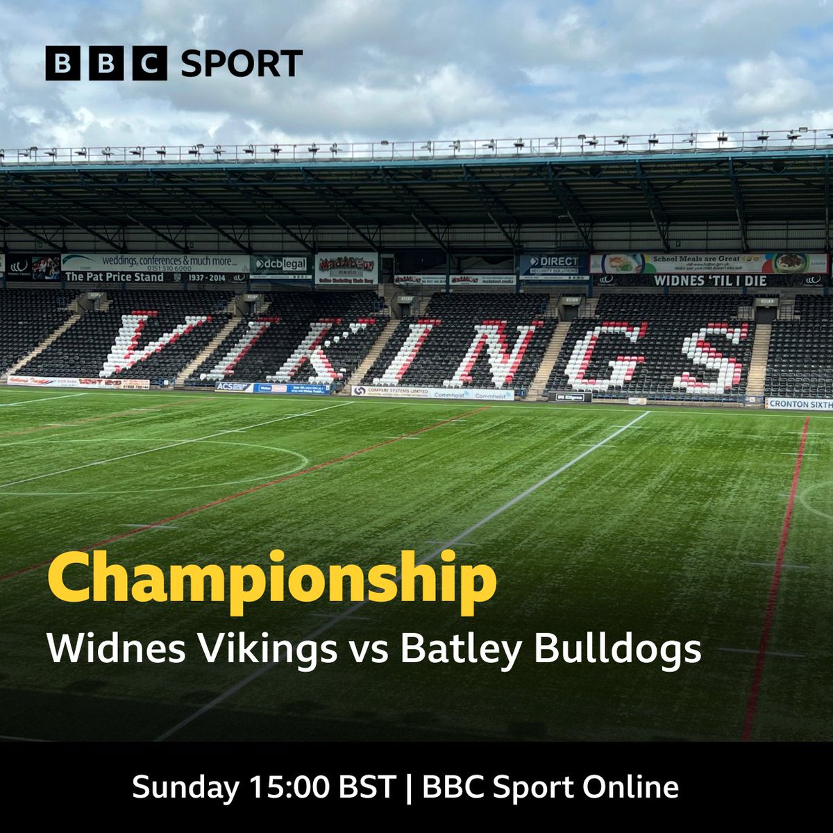bbcmerseysport's tweet photo. π Up next for #WidnesVikings
π Sunday 10 August
π @WidnesRL π @BatleyRLFC
π @RLChampionships
π DCBL Stadium
π Kick-off 3pm
ποΈ @philkinsella & @jdgsport
#οΈβ£ #WIDBAT #BBCRL
π» BBC Sport Online https://t.co/69xHaD0H2w