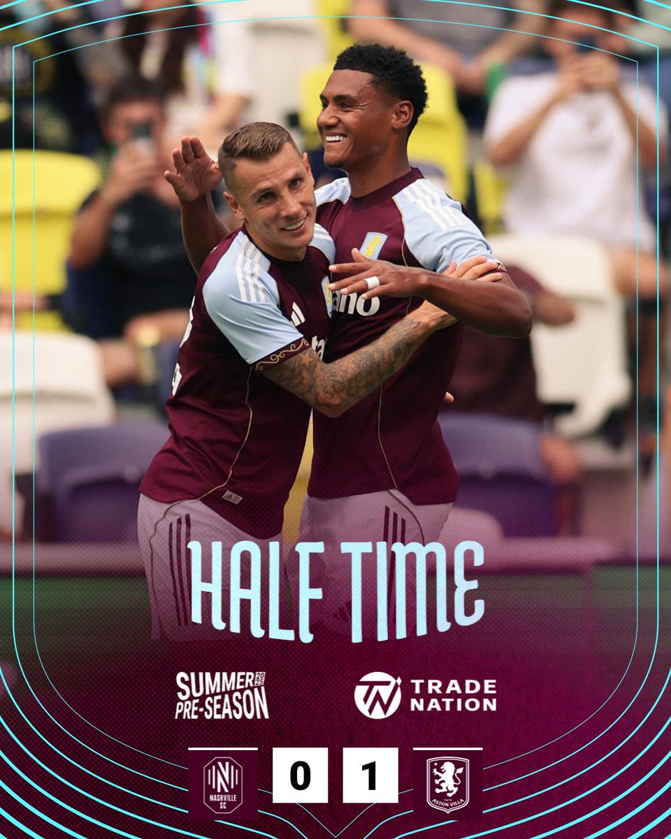 AstonVilla's tweet photo. Leading at the break, thanks to Ollie's header 💫

#AVFCUSA https://t.co/ENHAqcdCyF