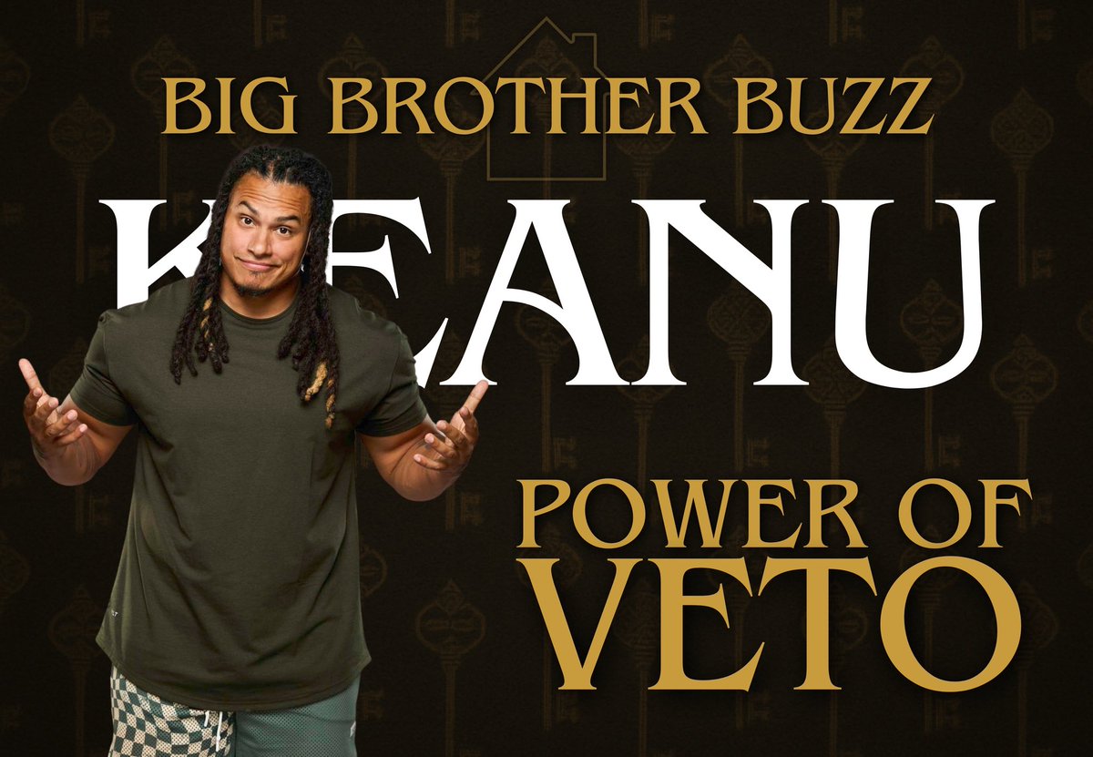 BBigBrotherBuzz's tweet image. 🚨Keanu won the Power of Veto! #BB27 #BigBrother #BigBrotherBuzz