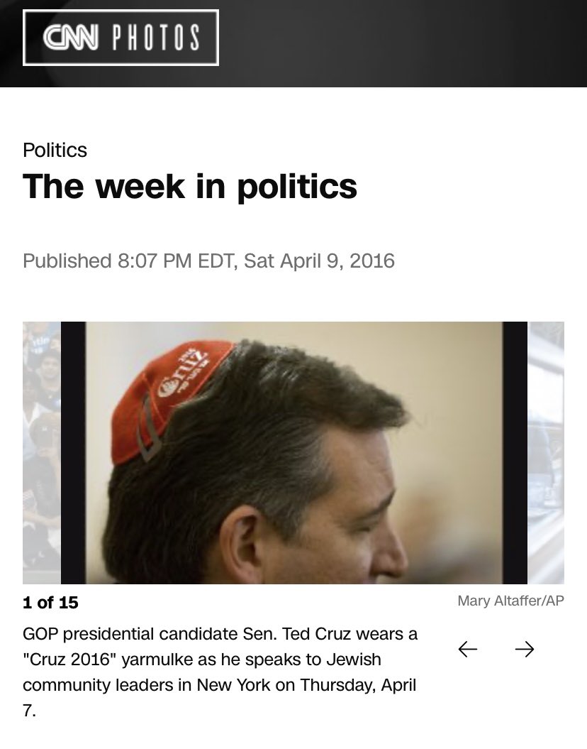 <a href="/tedcruz/">Ted Cruz</a> Hey Community Notes! You flagged Ted Cruz for "wearing a yamaka in a synagogue" but forgot to mention he sometimes wears it more for reasons of self promotion rather than respect for the religious traditions of others.