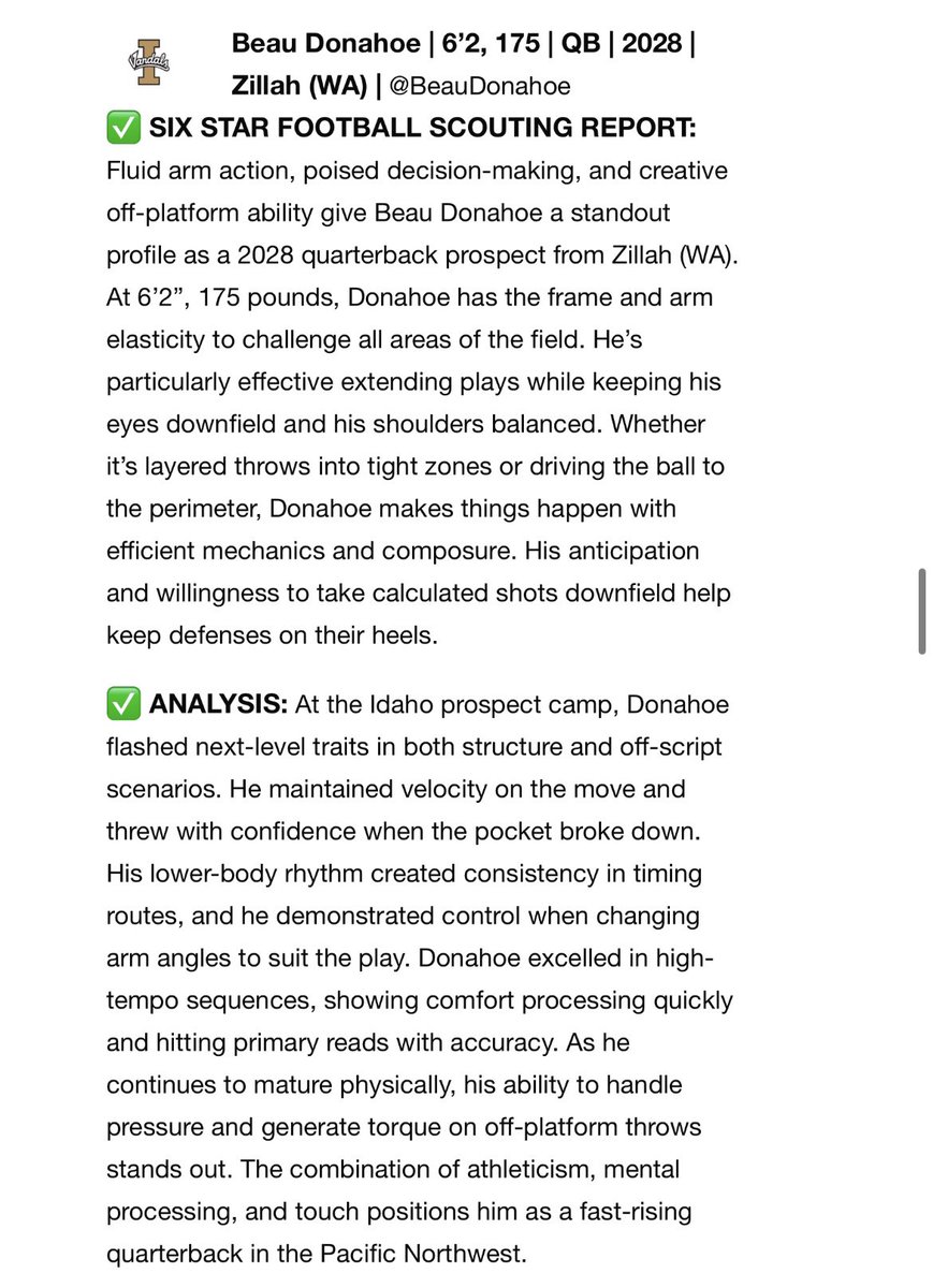 Thanks for the support <a href="/sixstarfootball/">Six Star Football | PLUS+</a> 

x.com/sixstarfootbal…