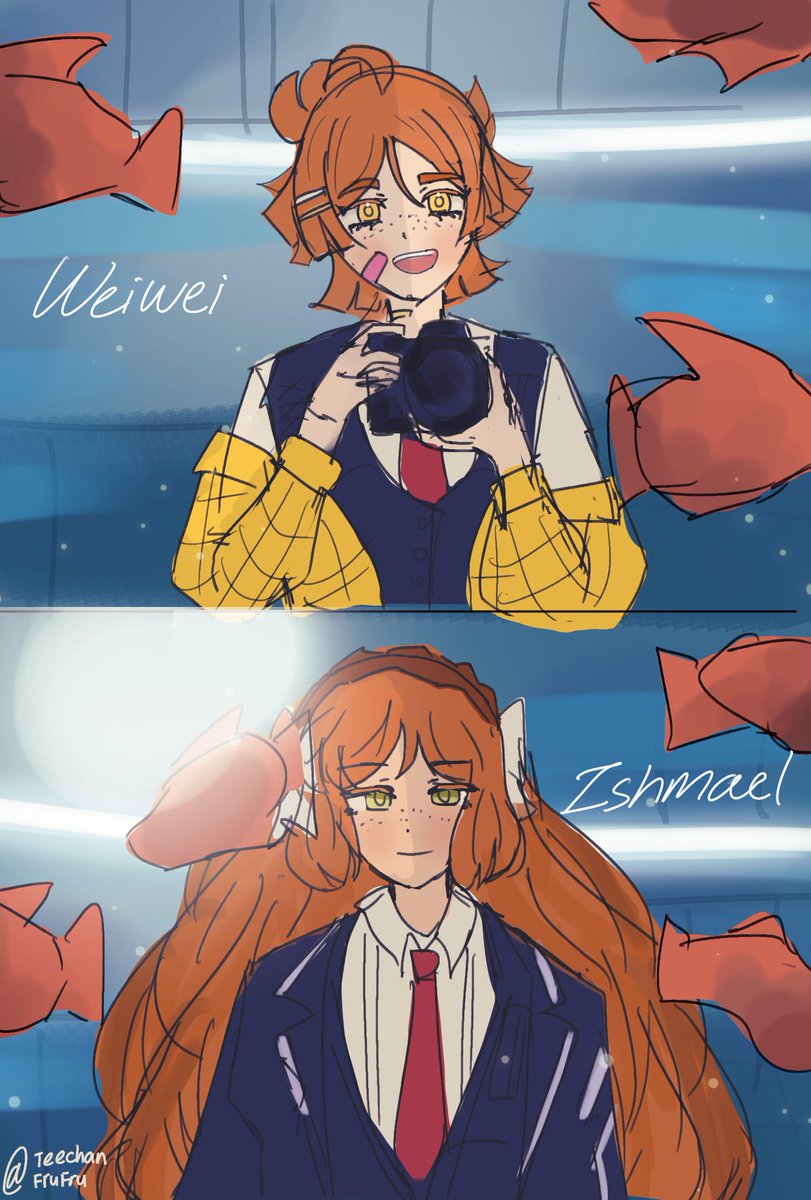 I recently had a very important anniversary and got surprised with this cute piece... 🥹 thank you so much dear, I love how you drew these two 🧡🧡🧡

🎨teetoriga

#PMYume
⛪️🩹