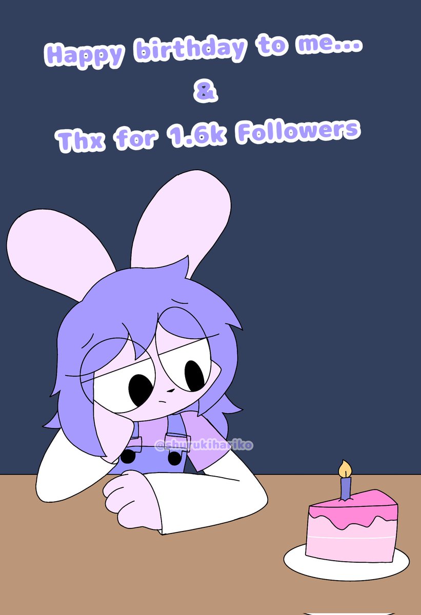 Today is My birthday, also my first time celebrating it without my grandma, I'll miss her

And also tysm for 1.6k followers💜