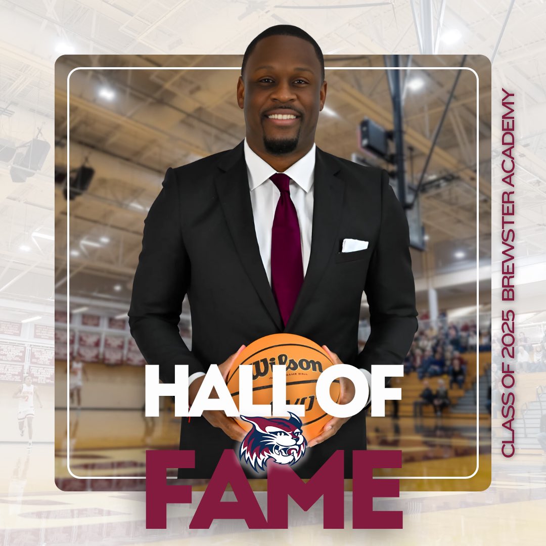 Honored to be inducted into the Brewster Academy Hall of Fame! 🙏🏽

All glory to my Lord and Savior Jesus Christ. Thank you to my teammates, Coach Jason Smith, and the Brewster community you helped shape who I am today!

#HallOfFame #AllGloryToGod #BobcatNation