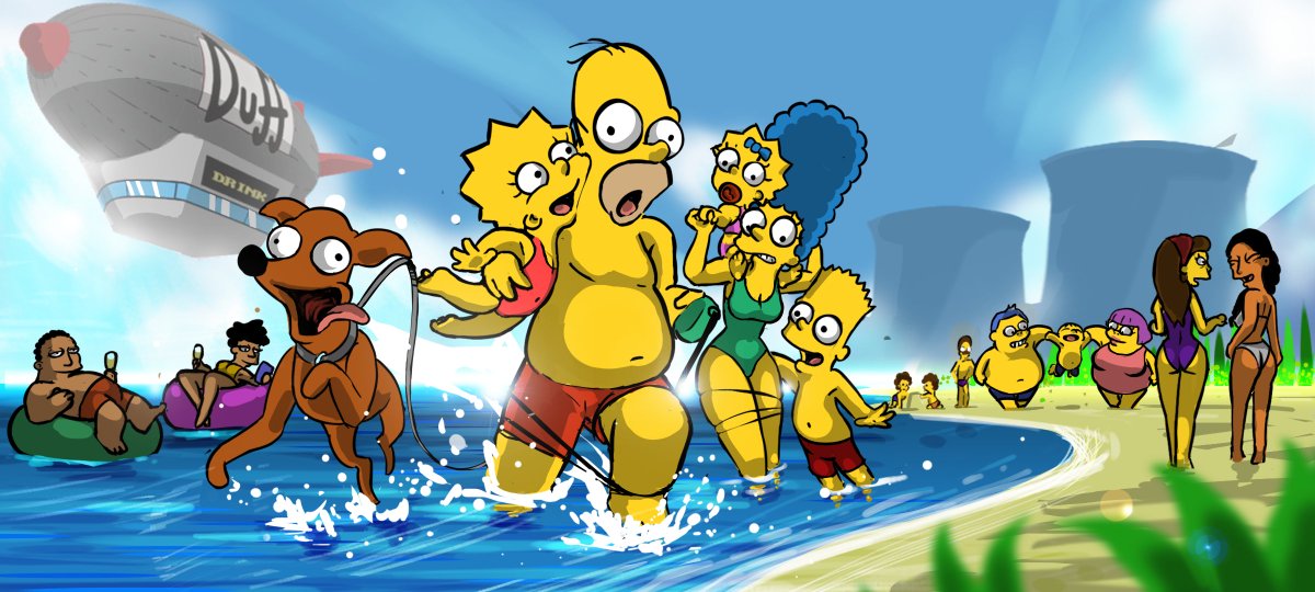 Dis_Elemental's tweet photo. Just the family enjoying the beach next to the Nuclear Power Plant.  

Alternate version on my Pixiv!
https://t.co/cpAoTPUgwT https://t.co/NRSB2VrvJC