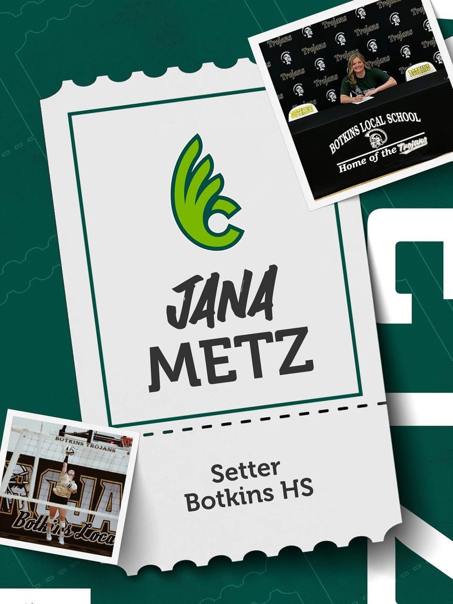 Next up for our incoming class is setter, Jana Metz! Jana is from Botkins, Ohio and will be majoring in communications. Welcome Jana! 💚🏐🤩