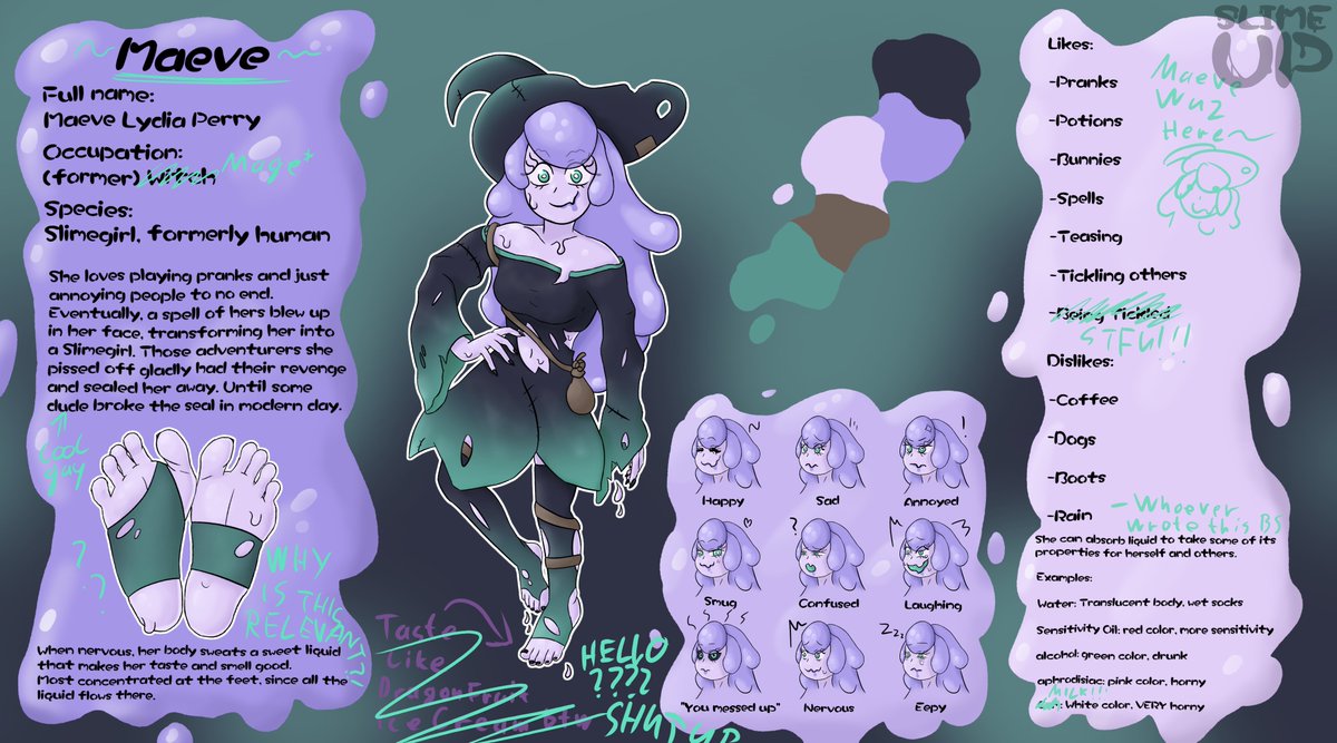 Hmmmm feel like drawing more Maeve feet/tickle/whatever stuff soonish, haven't used her as a spotlight in a whiiiiile, any suggestions? (Not guaranteeing anything just fishing for ideas)