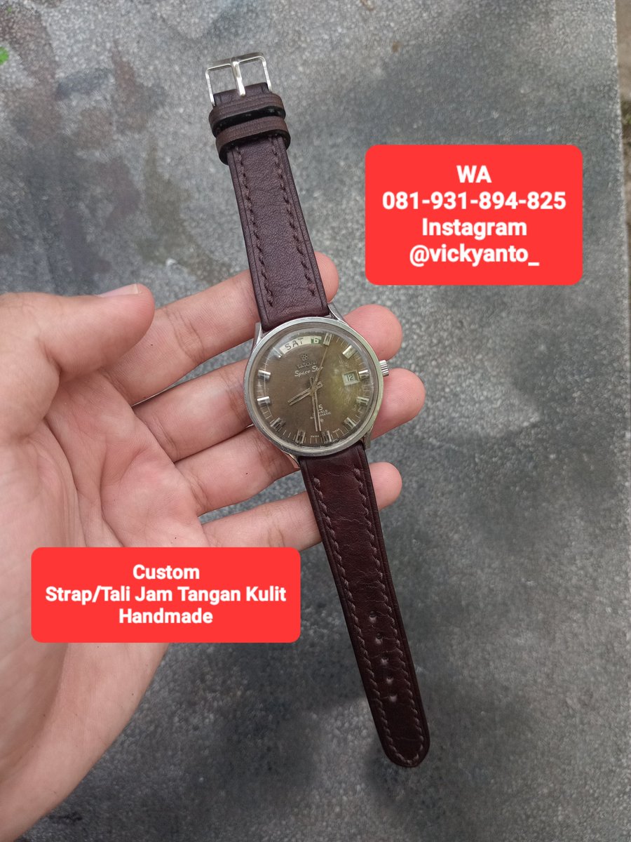 vickyanto_'s tweet photo. ⌚ Custom Strap/Tali Jam Tangan Kulit Handmade

🐄 100% Kulit Asli

💰 Mulai Rp150.000

🏠 Jl. Silikat 32A (Masuk Gg Penjahit Kulit), Purwantoro, Blimbing

📱 https://t.co/MPuQZ10mcM

📷 https://t.co/cz6hv0w2y5

📍https://t.co/jySiNQFZfL

@infomalang
#pasarmingguinfomalang https://t.co/zUwBlA8Ysv