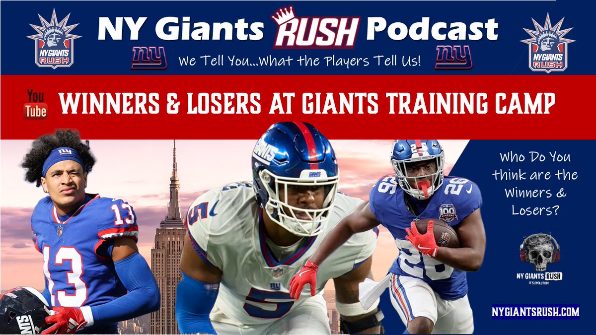 Check the Winners &amp; Losers from Giants Training Camp.
youtube.com/watch?v=M2Mr6t…

New Podcast!  Tap In.
#nflpodcast #nygiantsrush