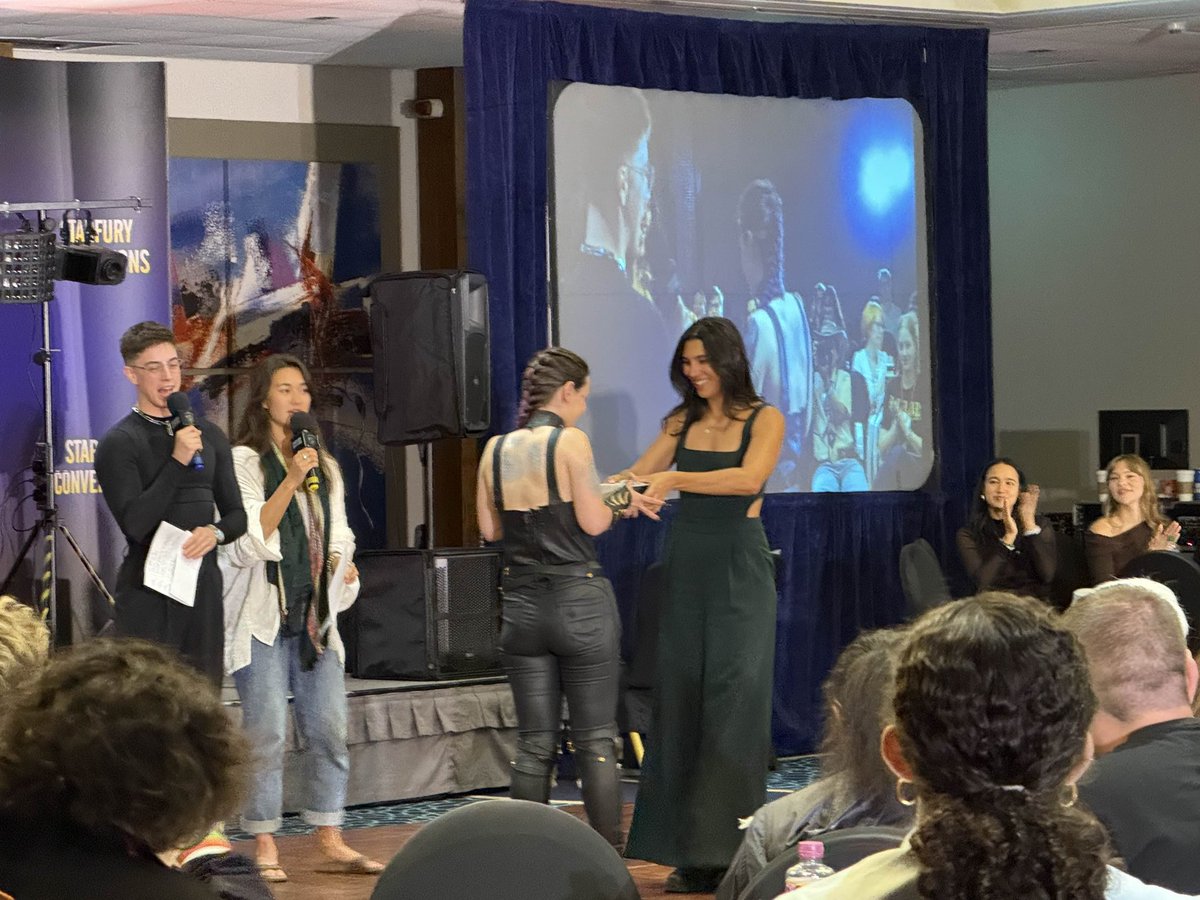 We had some great #WarriorNun cosplay today!

Here are some of the best moments: