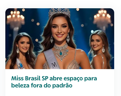 segundo o jornal o globo, ser branca, ter o cabelo liso e traços nórdicos agora deixou de ser padrão. HAHAHAHAHAHAHAHAHAHAHAHA

oglobo.globo.com/ela/noticia/20…
