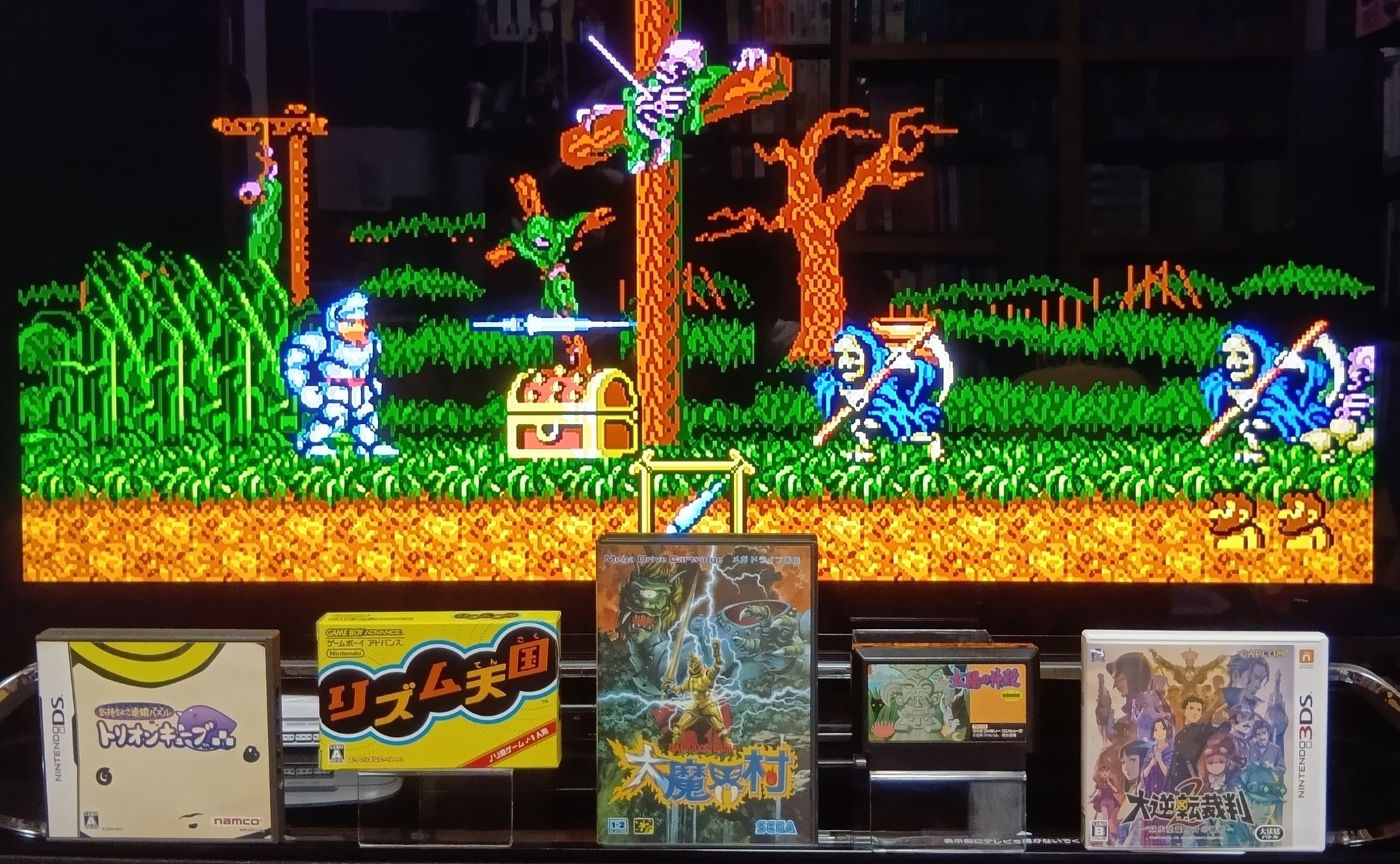 動作確認済み　状態良好◇魔界村　ゲームウォッチ　カプコン　液晶ゲーム　ミニ エポック社 魔界村 ゲームウォッチ LCDゲーム LSI - メルカリ