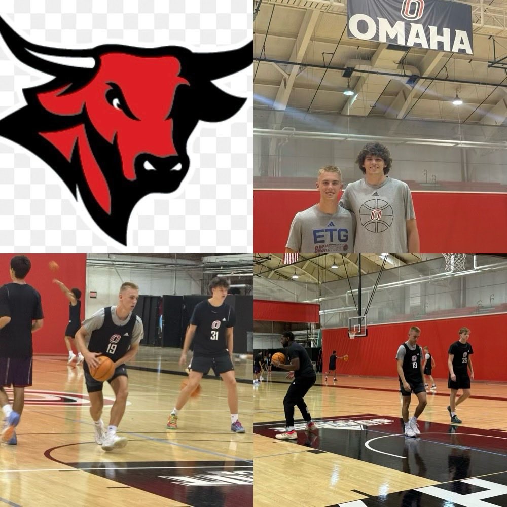 Thank you ⁦<a href="/CoachCrutchUNO/">Chris Crutchfield</a>⁩ and ⁦<a href="/OmahaMBB/">Omaha Men’s Basketball</a>⁩ coaches and players for a great elite camp! It was great to meet you all! ⁦<a href="/ETGmidwest/">ETGmidwest</a>⁩ ⁦<a href="/TitanHoops160/">Norris Titans Boys Basketball</a>⁩ ⁦<a href="/CoachJosh30/">Josh Crutchfield</a>⁩ ⁦<a href="/KyanBrown/">Kyan Brown</a>⁩ ⁦<a href="/Jrreynolds02/">J.R. Reynolds</a>⁩ ⁦<a href="/KeenanHoldman/">Keenan Holdman</a>⁩ ⁦<a href="/BrandtDanals/">Brandt Danals</a>⁩