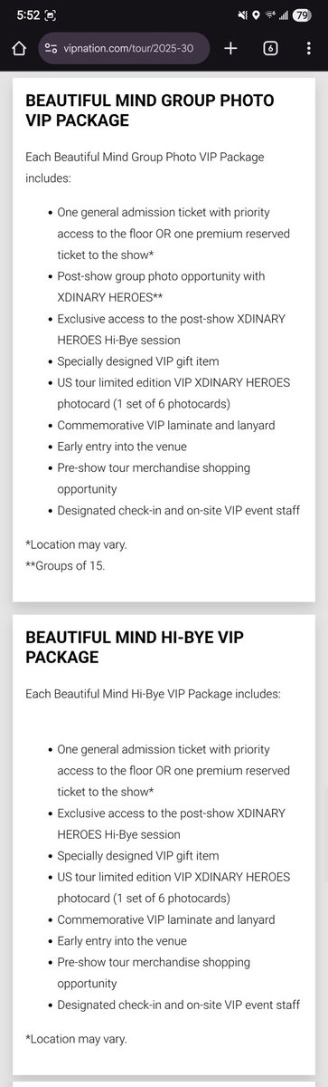 mamashay88's tweet photo. NOWHERE on here does it say VIP1 gets first access #vipnation #xdinaryheroesinbrooklyn https://t.co/XXYj7jIZHW