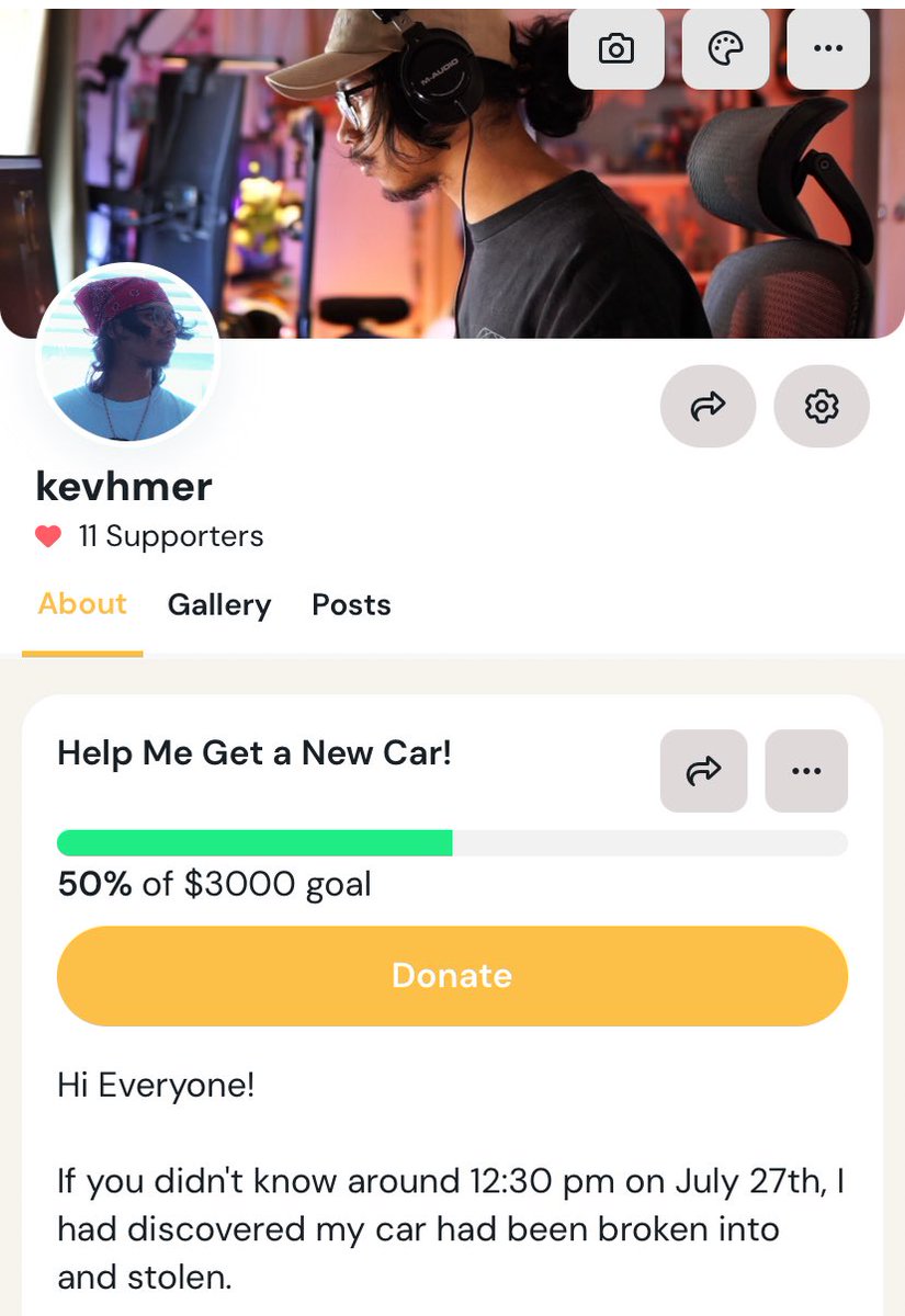kevhmer's tweet photo. Just wanted to say thank you to everyone that’s helping out do far! We’re 50% of the way there, and I can’t even express how gratefulI am.

And this is even before I do Dono-A-Thon too!

If you can, and are willing to you can donate here: 

https://t.co/fcpJQ76lul https://t.co/pPwthPHEMN
