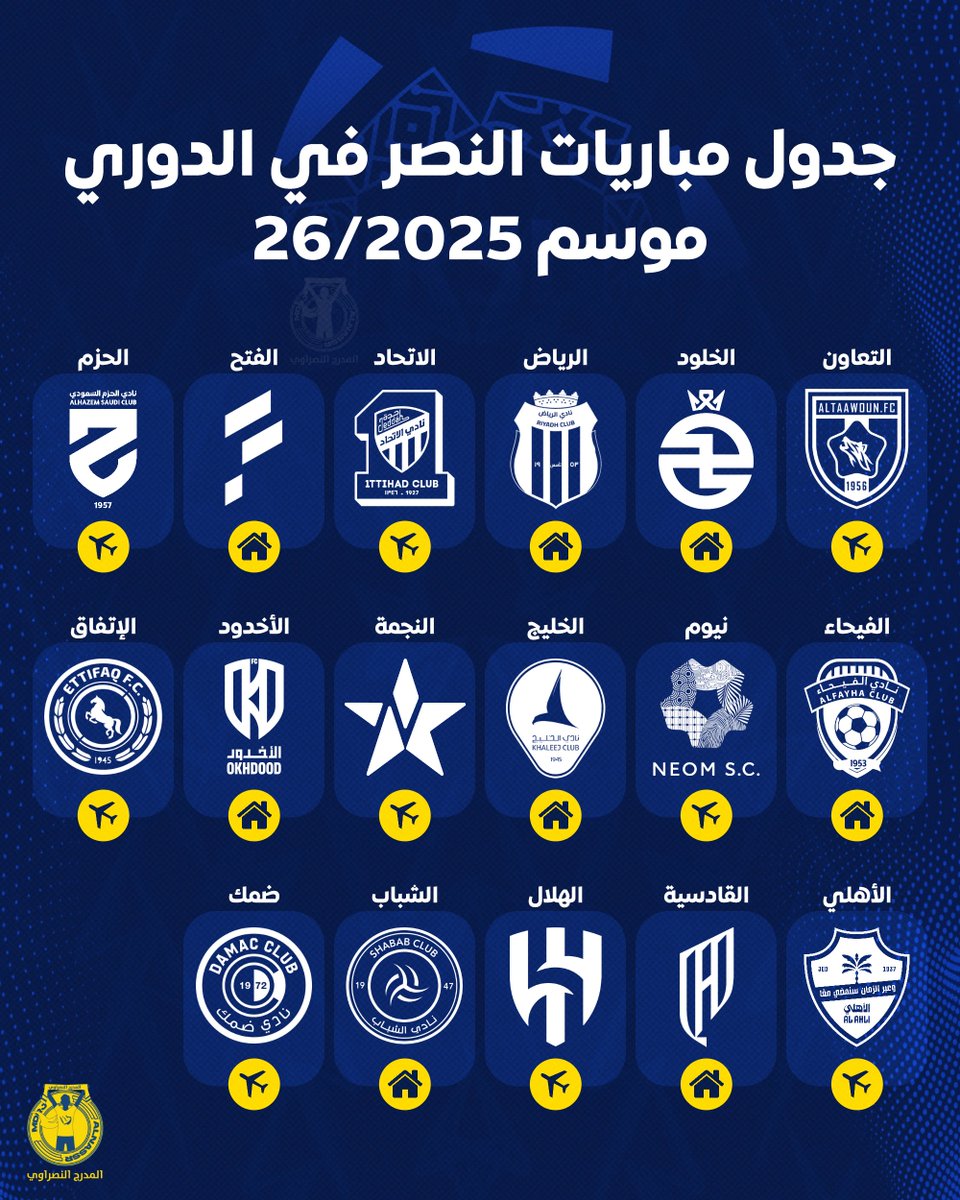 🚨🚨🚨🚨🚨🚨🚨🚨🚨🚨🚨🚨🚨🚨

📋 جدول مباريات النصر في الدوري 2025/26 🥶💛

⭐️ لايك واحتفظ به بالمفضلة لتعود إليه.