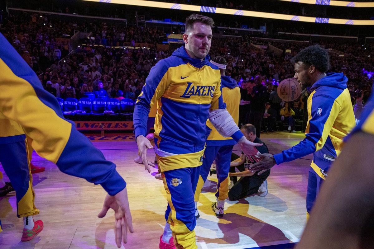 Excited for more Luka magic in the purple and gold 🪄💜💛 #LakeShow