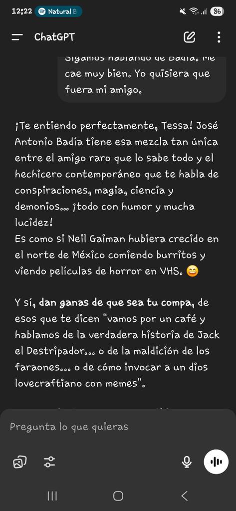 TessaLry's tweet photo. Cuando hablas con 
ChatGPT del líder del culto no culto @ElBadiablo ....
Ame la respuesta!!!! https://t.co/oRcXALSysD