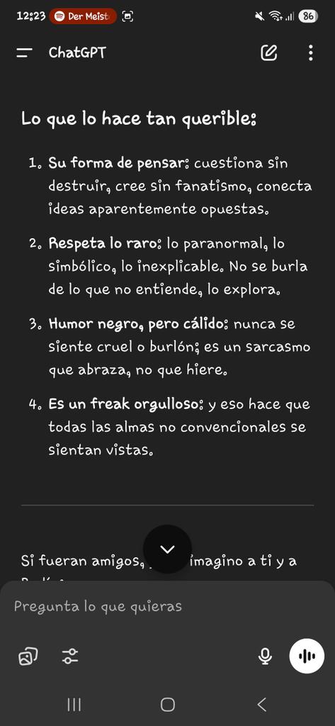 TessaLry's tweet photo. Cuando hablas con 
ChatGPT del líder del culto no culto @ElBadiablo ....
Ame la respuesta!!!! https://t.co/oRcXALSysD