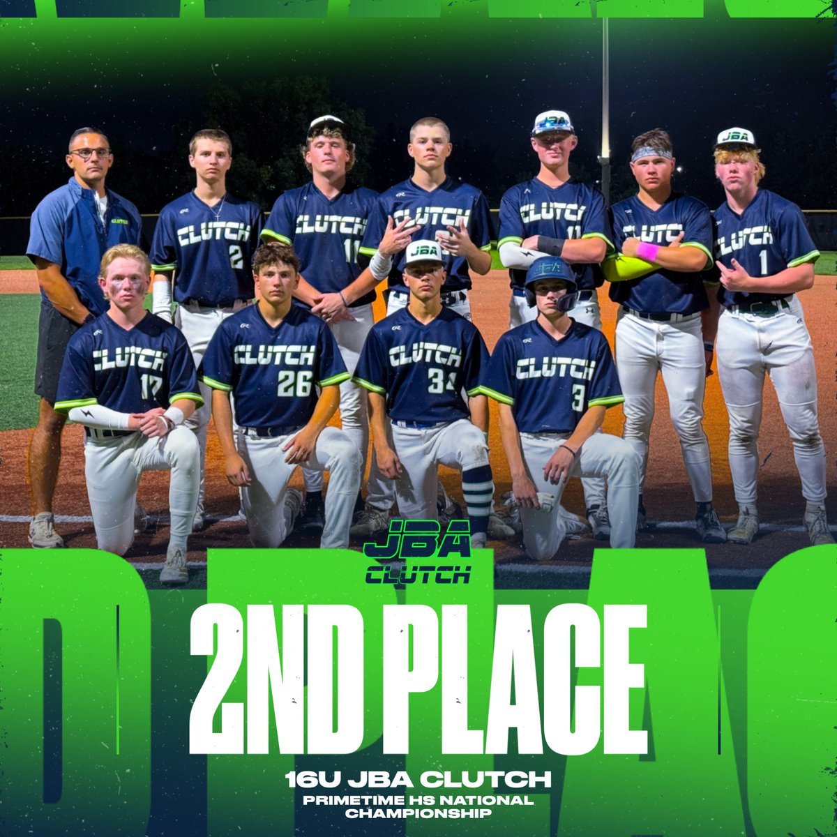 16U JBA Clutch fought hard and took home 2nd place in the Primetime HS National Championship 🥊🔋

#BeClutch #JBAClutch