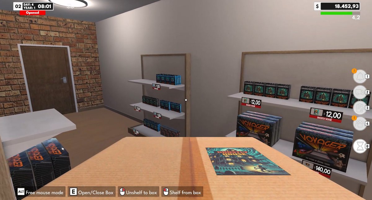 imponixgames's tweet image. In Game Store Chronicle, you take charge of a video game store at the peak of the 80s! Can you keep customers happy, manage your inventory, and still profit from hot new releases?   🎮 Build, manage, and thrive — one generation at a time. #indiegame #simulator #alphatest