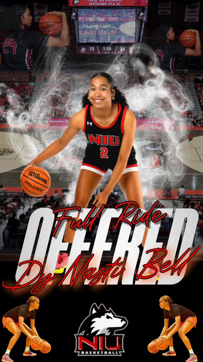 Beyond blessed to announce that I’ve been offered a full ride scholarship to Northern Illinois University! I’m so thankful for the coaches who believe in me, the teammates and trainers who’ve pushed me, and my family who’s supported me through it all. I’m ready to keep grinding!