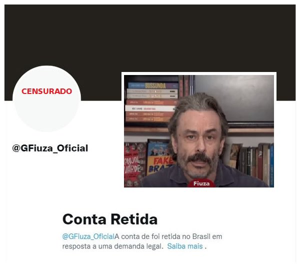 Nos explique <a href="/STF_oficial/">STF</a> :
“Porque a conta do <a href="/GFiuza_Oficial/">Guilherme Fiuza</a>  está bloqueada ? 
E do <a href="/EdRaposo_/">Ed Raposo</a>  ? 

Vcs não enganam mais ninguém . 

Soltem Os presos políticos já .