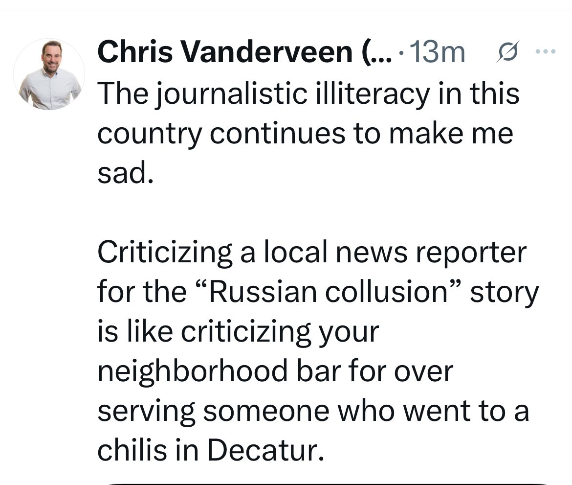 Chris Vanderqueer loves to try and have it both ways. “Don’t blame me for national press failures. I’m a local reporter”
🧵1/2