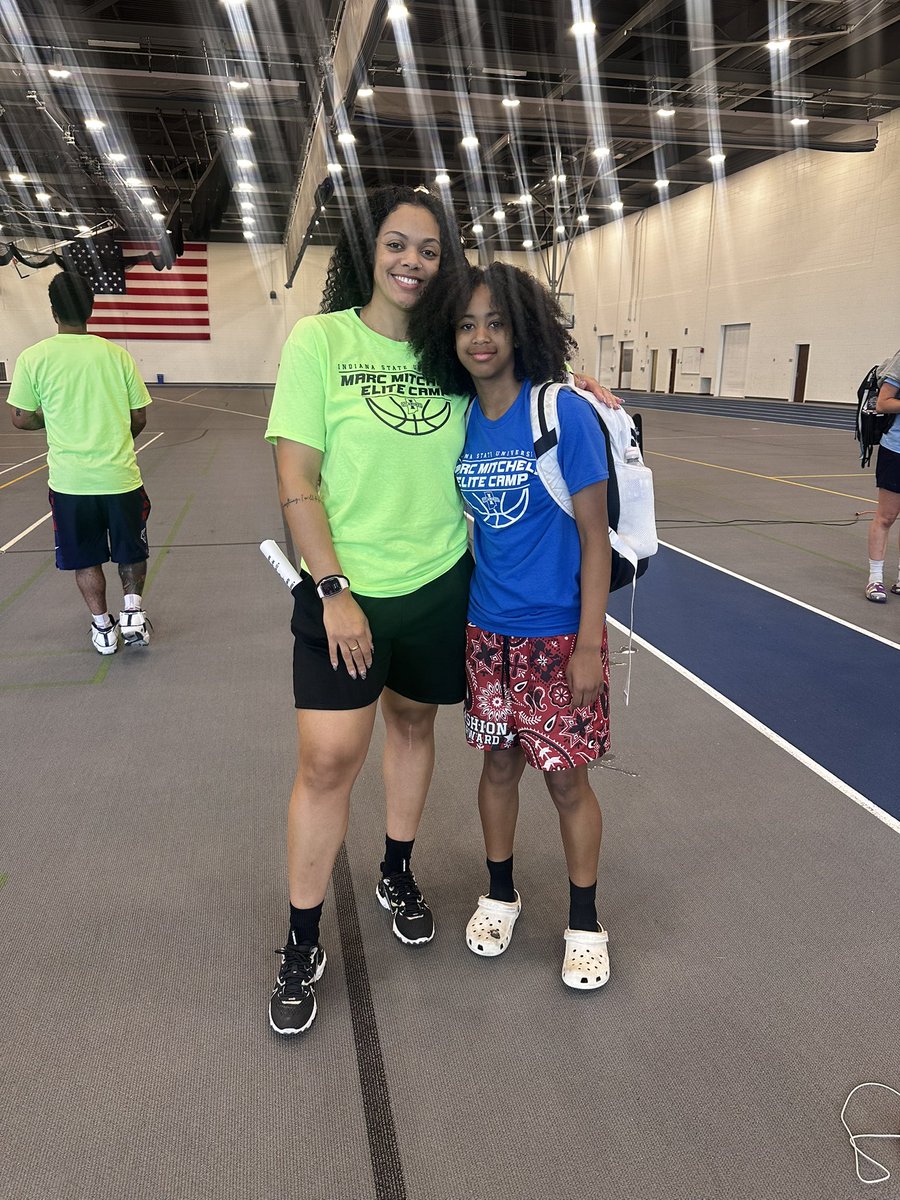 Saniya Smith (@saniya_s1) on Twitter photo Thank you <a href="/mitch_marc/">Marc Mitchell</a> for inviting me your Elite Camp at <a href="/IndStWBB/">Indiana State Women's Basketball</a> . I had a great time competing against some solid talent. And thank you Coach Rachel (pictured) for coaching my team!
<a href="/Coach_KHollins/">Coach Hollins</a> <a href="/PFABLACKOUT/">PFABLACKOUT</a> <a href="/LadyRedDevilsB1/">Lady Red Devils Basketball</a> Thank you <a href="/mitch_marc/">Marc Mitchell</a> for inviting me your Elite Camp at <a href="/IndStWBB/">Indiana State Women's Basketball</a> . I had a great time competing against some solid talent. And thank you Coach Rachel (pictured) for coaching my team!
<a href="/Coach_KHollins/">Coach Hollins</a> <a href="/PFABLACKOUT/">PFABLACKOUT</a> <a href="/LadyRedDevilsB1/">Lady Red Devils Basketball</a>