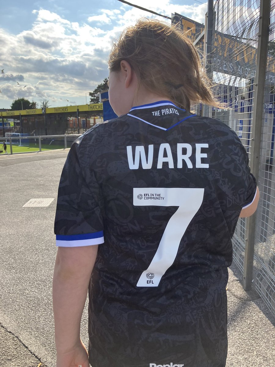 One good thing about today, Thing 2 was well chuffed with her shirt. 💙 #UTG