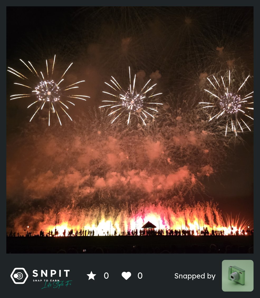 昨日の長岡花火。
混線やばくて全然撮れなかった😇
#SNPIT