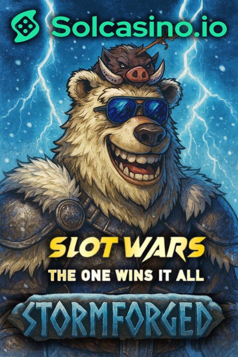 Still got time to win the Slot Wars today at <a href="/solcasino/"></a>! Everyday is a new chance to get the biggest win then take home the Jackpot winnings! 

Today’s game is Stormforged by <a href="/hacksawgaming/">Hacksaw Gaming</a>, head over to <a href="/solcasino/"></a> and try your luck! 🐻🖨️💵