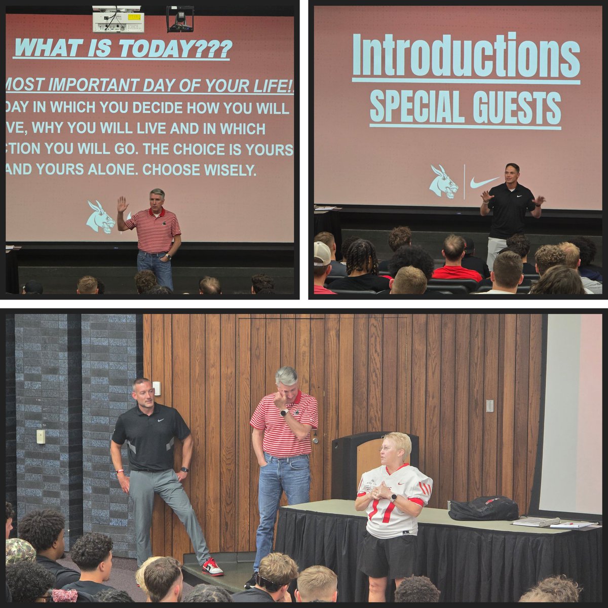 Mules Football (@ucmfootballteam) on Twitter photo Report Day in Warrensburg! A special thank you to <a href="/UCMPresident/">UCM President Roger Best</a>, <a href="/RobinLBest/">Robin Best</a> & <a href="/MattHowdy/">Matt Howdeshell</a> for speaking with our tribe! #EPIC #teamUCM Report Day in Warrensburg! A special thank you to <a href="/UCMPresident/">UCM President Roger Best</a>, <a href="/RobinLBest/">Robin Best</a> & <a href="/MattHowdy/">Matt Howdeshell</a> for speaking with our tribe! #EPIC #teamUCM