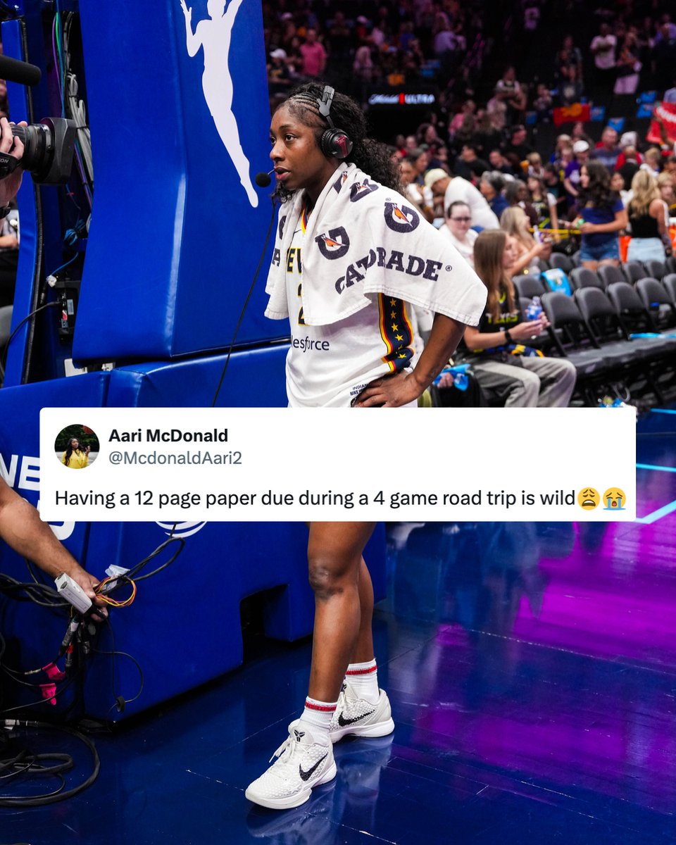 IndianaFever's tweet image. Aari McDonald putting in work on the court and in grad school 🏀📝