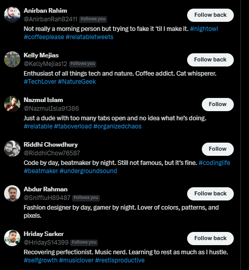 cscodehub's tweet photo. First winner is a bot (All there followings match, All have random names with numbers and 3 #'s in there bio (All following me) https://t.co/ikRUgB4UpF