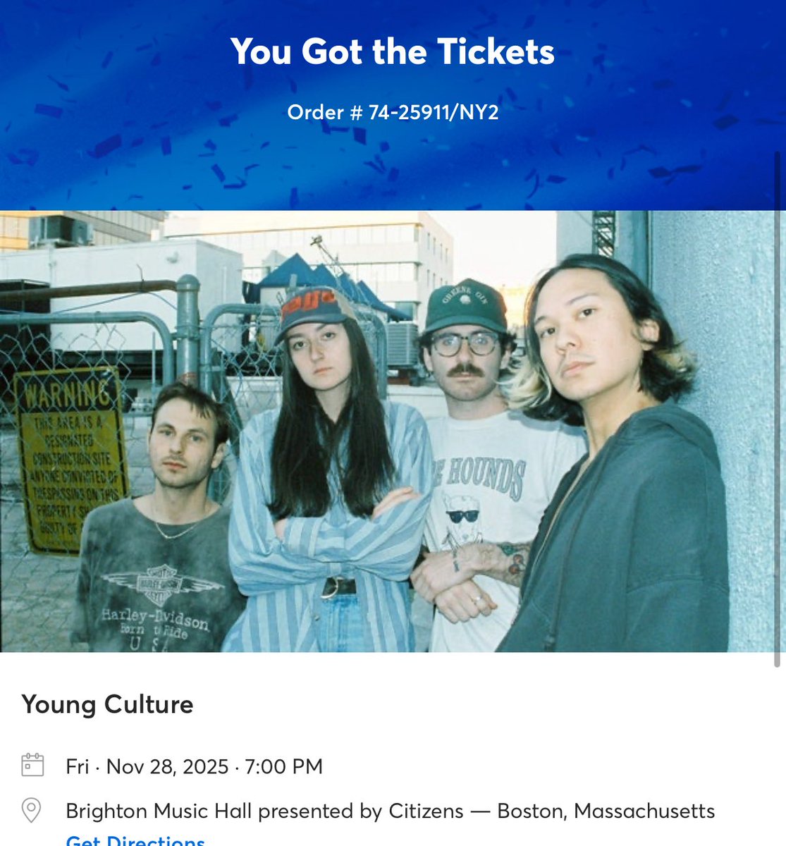 <a href="/YoungCultureNY/">YOUNG CULTURE</a> y’all got anymore of those new songs for tour… asking for a friend.