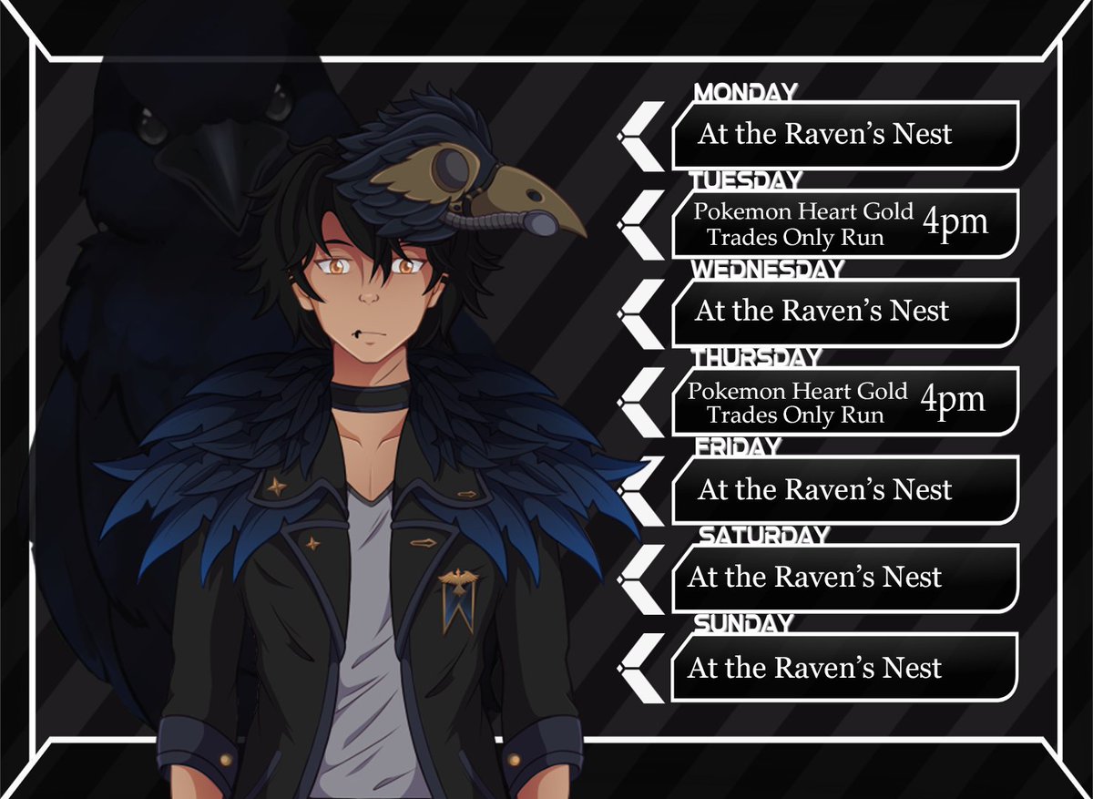 Morganthou's tweet image. Aight Hatchlings, as this may be my final tweet for a while, I hope the best for everyone! 

I'll be streaming on Twitch and can be found everywhere else. Come say hello as I try a Gifted and Traded Pokemon Only run for Heartgold.

twitch.tv/Morganthou
#Vtuber #ENVtubers