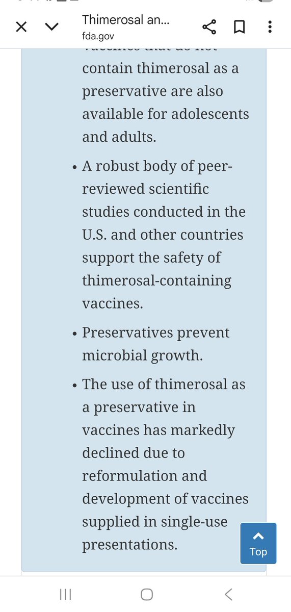 Animal_Nurse's tweet image. Today RFK Jr banned thimerosal, however the FDA website states TODAY 1) thimerosal is safe, 2) is used is a small number of vaccines, &amp;amp; 3) a "robust body of peer reviewed scientific studies" exist supporting the safety of #thimerosal. 

#vaccines