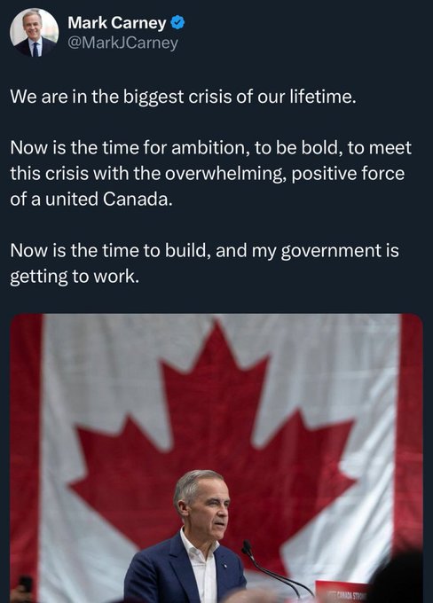 🚨"THE BIGGEST CRISIS OF OUR LIFETIME."🚨
~P.M. Mark 'Thundercunt' Carney

REMEMBER:

All 343 Members of Parliament JUST took a 12 week PAID summer vacation, AFTER giving themselves a raise, AFTER not working for five months!

We are supposed to be in a crisis.

A FUCKING