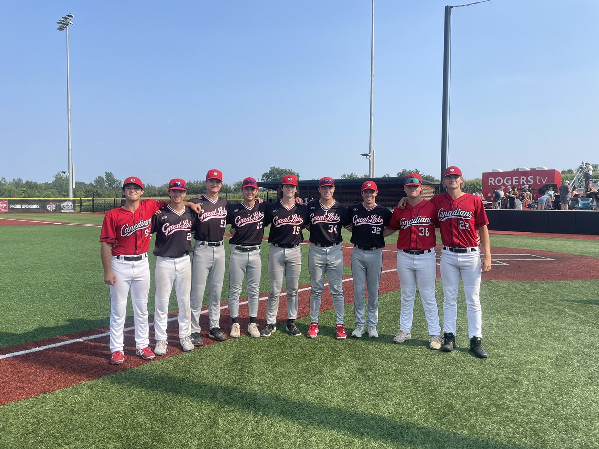Shoutout to the 9 players that represented GLC at the 2027 Prospect Game🍁

Shoutout to:
OF Galen Hudel
INF Lucas Mclinchey
RHP Simon Missal
INF Nick Melehes
C Gino DeSantis
OF/LHP Caleb Quack
LHP Aaron Monterroza
1B Brody McCready
RHP Nathan Wall