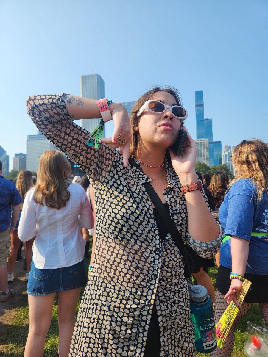 The only 2 photos I took at Lolla yesterday. Before the day even got started