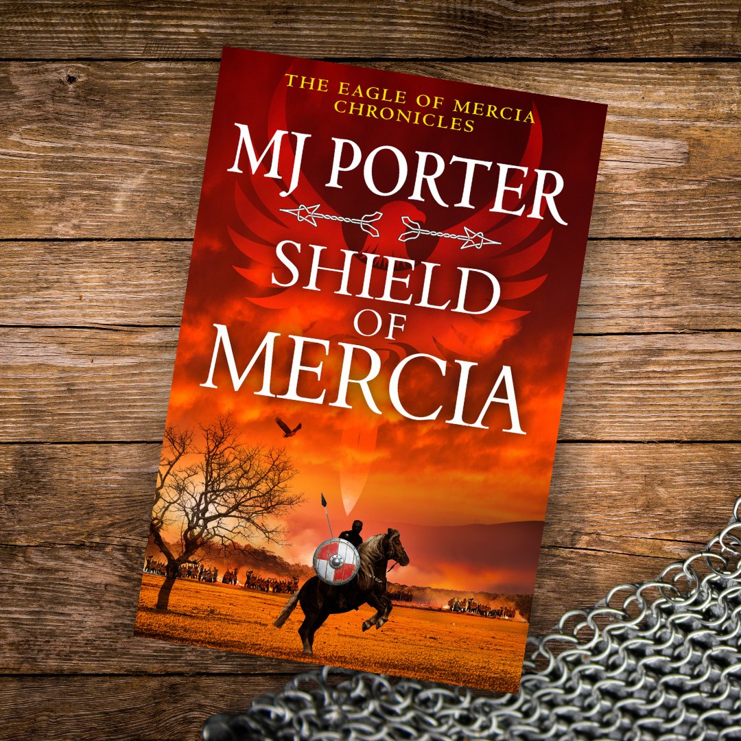 💥 COVER REVEAL 💥 
Mercia is triumphant. Her king is safe 👑 But Wessex was never Mercia’s only enemy ⚔️ The BRAND NEW epic adventure in <a href="/coloursofunison/">MJPorter</a>'s bestselling Eagle of Mercia Chronicles! Pre-order #ShieldofMercia (out 3rd October) now! mybook.to/ShieldofMercia