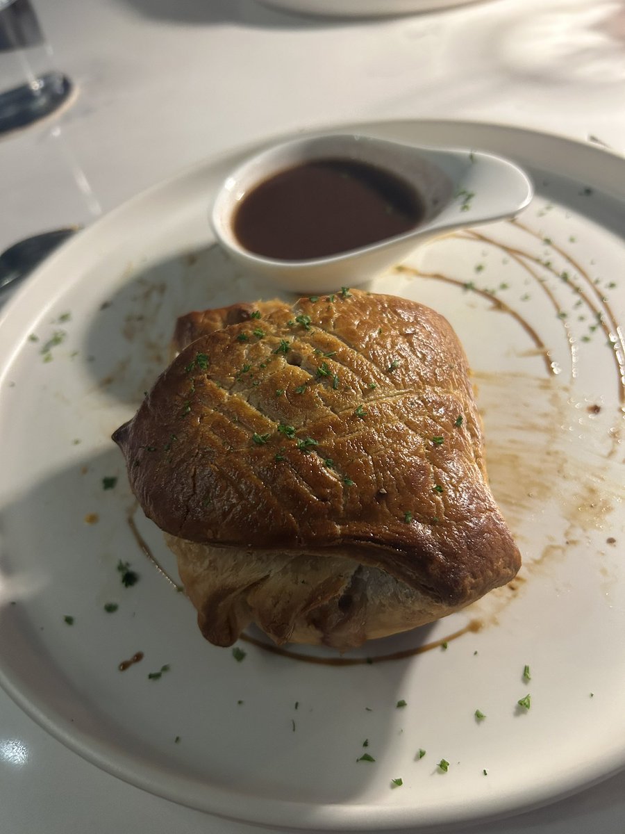 Beef Wellington and a Martini. Saturday Night Cheers ever.