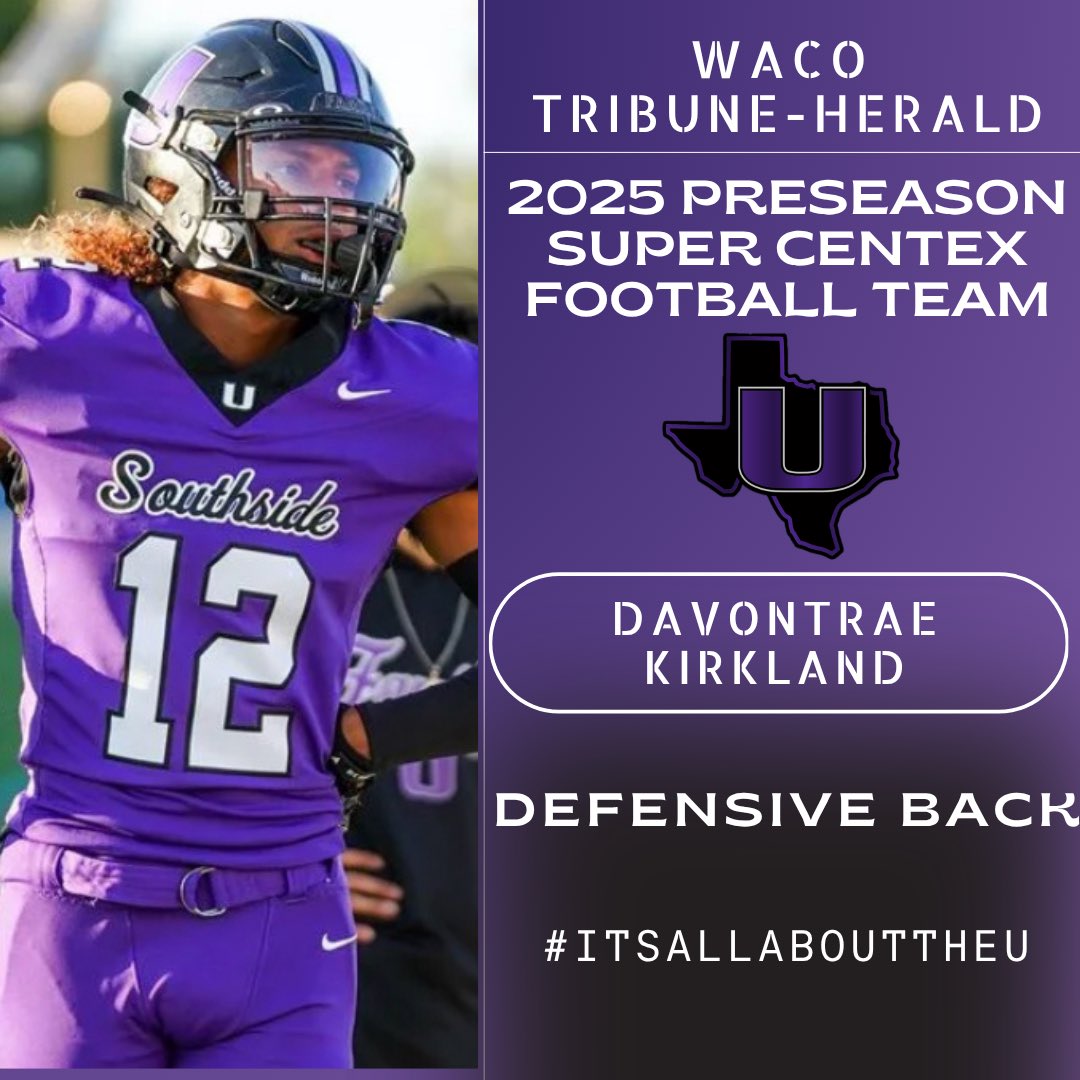 Congratulations to the following athletes for being named to the <a href="/WacoTribSports/">WacoTrib Sports Dept</a> 2025 Preseason Super Centex Team‼️

#ItsAllAboutTheU🙌‼️ | #ForTheSouth