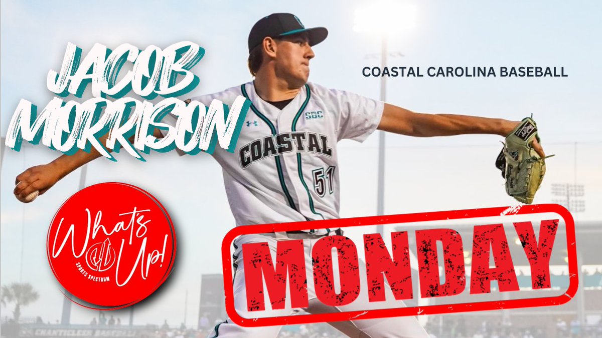 Sports Spectrum (@sports_spectrum) on Twitter photo 🚨 MONDAY <a href="/Morrison25Jacob/">Jacob.Morrison</a> from the <a href="/Brewers/">Milwaukee Brewers</a> and <a href="/CoastalBaseball/">Coastal Carolina Baseball</a> joins the What's Up podcast! 🚨 MONDAY <a href="/Morrison25Jacob/">Jacob.Morrison</a> from the <a href="/Brewers/">Milwaukee Brewers</a> and <a href="/CoastalBaseball/">Coastal Carolina Baseball</a> joins the What's Up podcast!