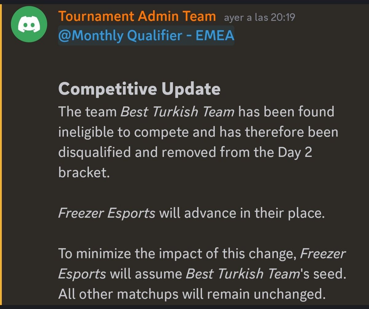 Me acabo de enterar que este equipo que nos eliminaron eran menores o yo que se😅