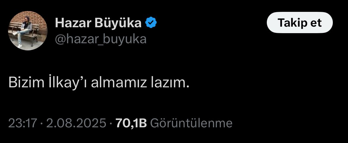 İlk oku attık, gerisi sizde. gs şampi olsun istiyorsanız reçete bellidir.