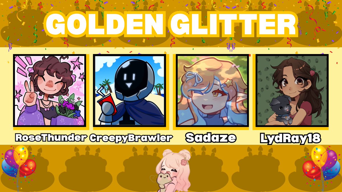jadeite ˚.⁺ (@itslazys) on Twitter photo 🎉Announcing the Golden Glitter for my birthday Solar Skirmish!🎉
<a href="/rosethunder_/">Rose 💜🪽.𖥔 ݁ ˖</a> , <a href="/CreepyBrawler_/">CreepyBrawler</a> , <a href="/Sadazeyt/">Sadaze ✨🌧🧡</a> & <a href="/LydRay18/">LydRay18💕 MCC RISING!!</a>
🥳Watch these party poopers party with me on August 10th @ 10PM BST! 🎉Announcing the Golden Glitter for my birthday Solar Skirmish!🎉
<a href="/rosethunder_/">Rose 💜🪽.𖥔 ݁ ˖</a> , <a href="/CreepyBrawler_/">CreepyBrawler</a> , <a href="/Sadazeyt/">Sadaze ✨🌧🧡</a> & <a href="/LydRay18/">LydRay18💕 MCC RISING!!</a>
🥳Watch these party poopers party with me on August 10th @ 10PM BST!